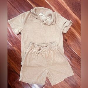 Terry H&M matching set boys 7-8 years